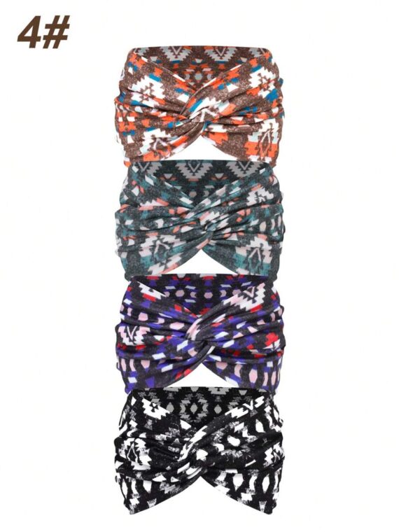 Bandeau large femme imprimé style bohème