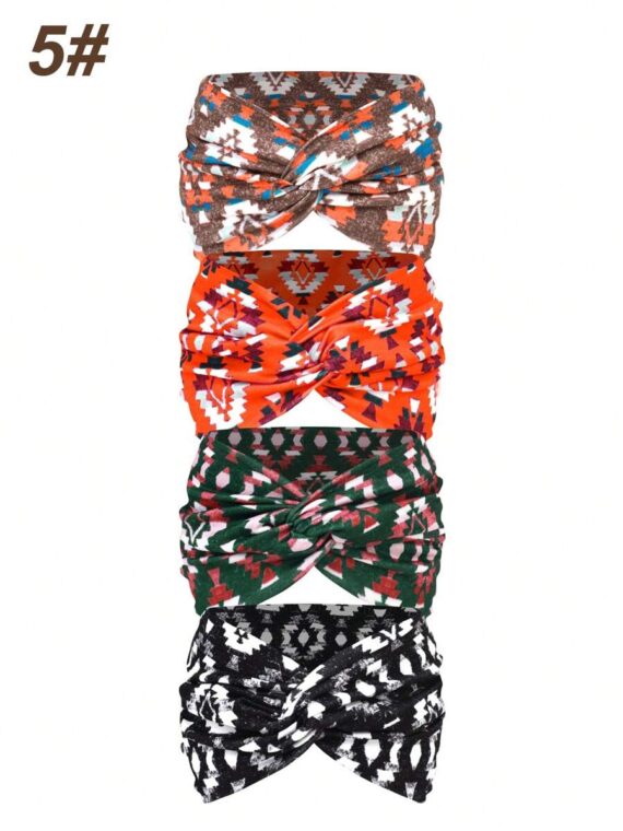 Bandeau large femme imprimé style bohème