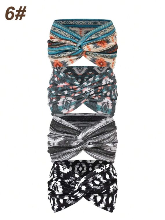 Bandeau large femme imprimé style bohème