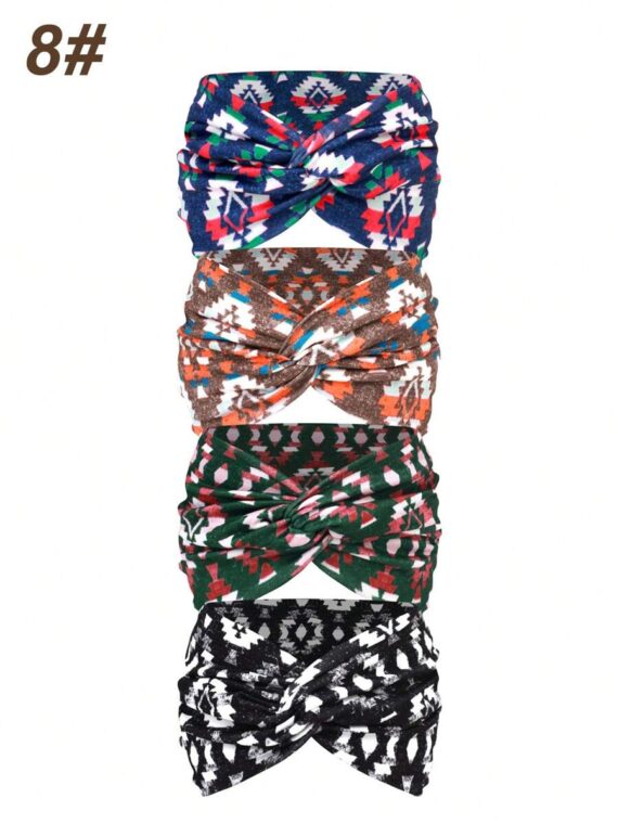 Bandeau large femme imprimé style bohème