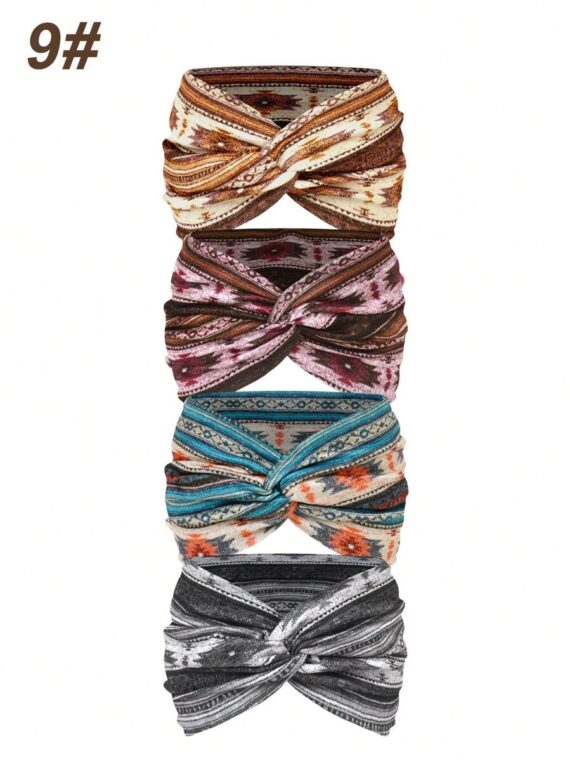 Bandeau large femme imprimé style bohème