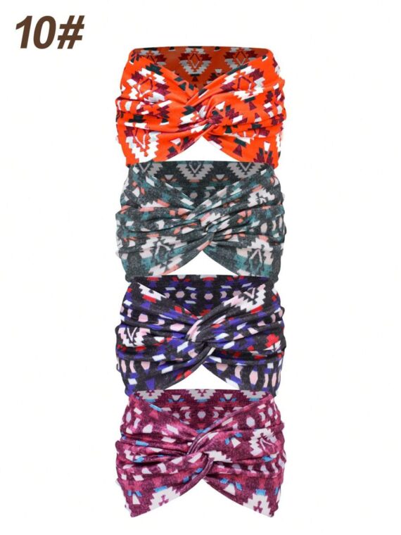 Bandeau large femme imprimé style bohème