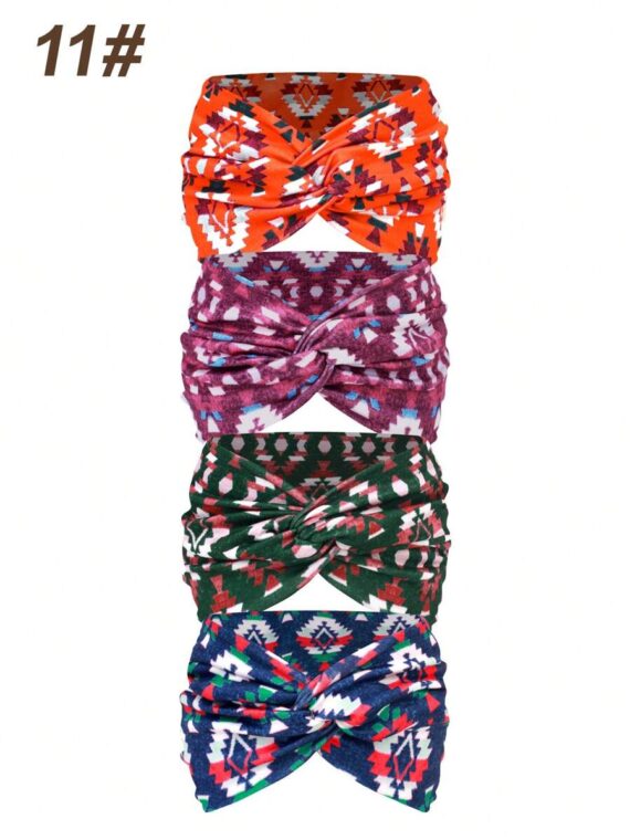 Bandeau large femme imprimé style bohème