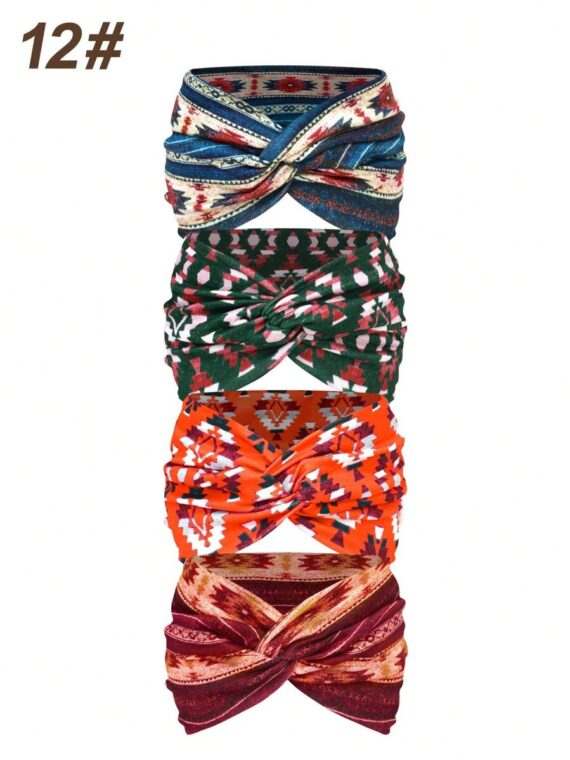 Bandeau large femme imprimé style bohème