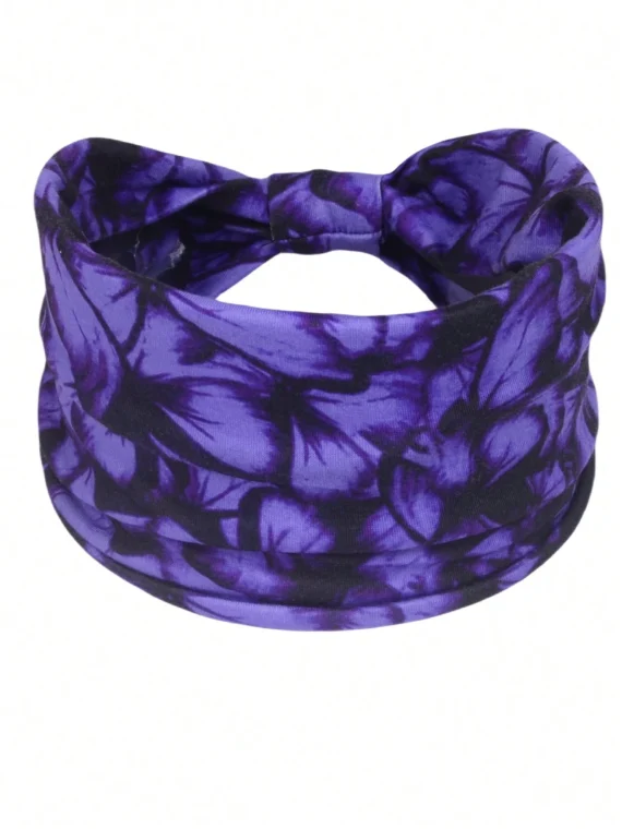1 pièce Bandeau de sport imprimé, Serre-tête de yoga pour femmes