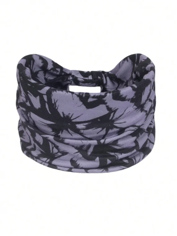 1 pièce Bandeau de sport imprimé, Serre-tête de yoga pour femmes