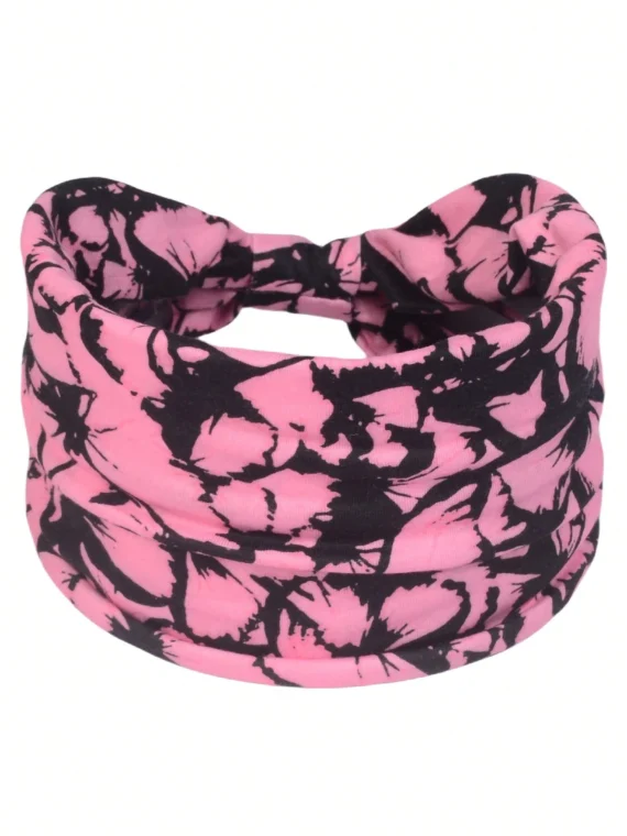 1 pièce Bandeau de sport imprimé, Serre-tête de yoga pour femmes
