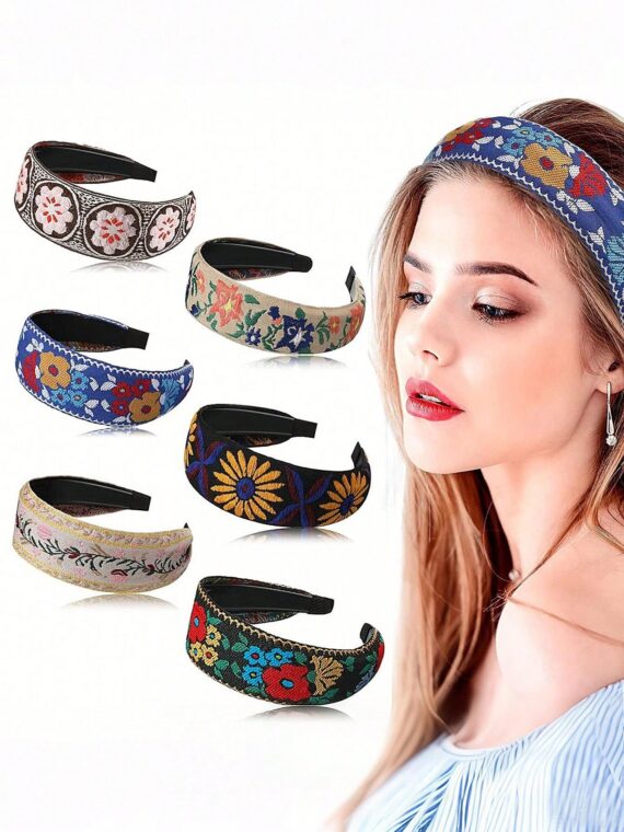 Bandeau de style bohème brodé