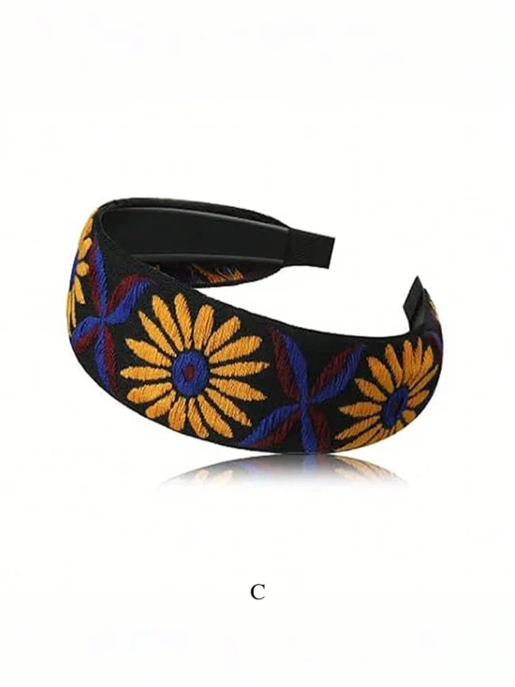 Bandeau de style bohème brodé