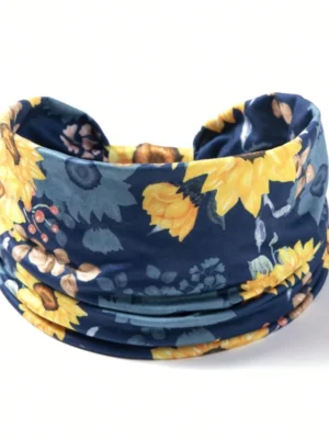 Nouveau bandeau de sport motif tournesol