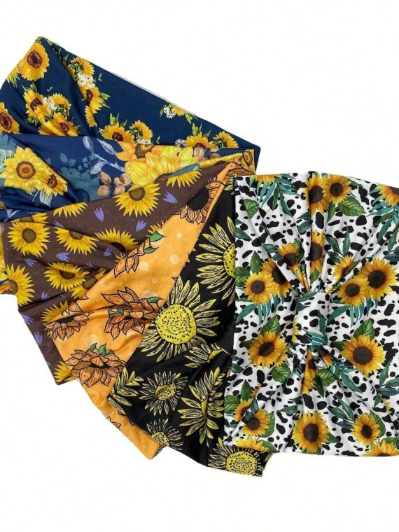 Nouveau bandeau de sport motif tournesol