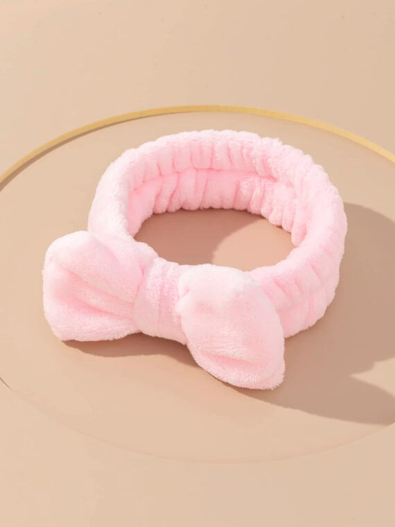 Serre-tête de bain décoré d'un nœud