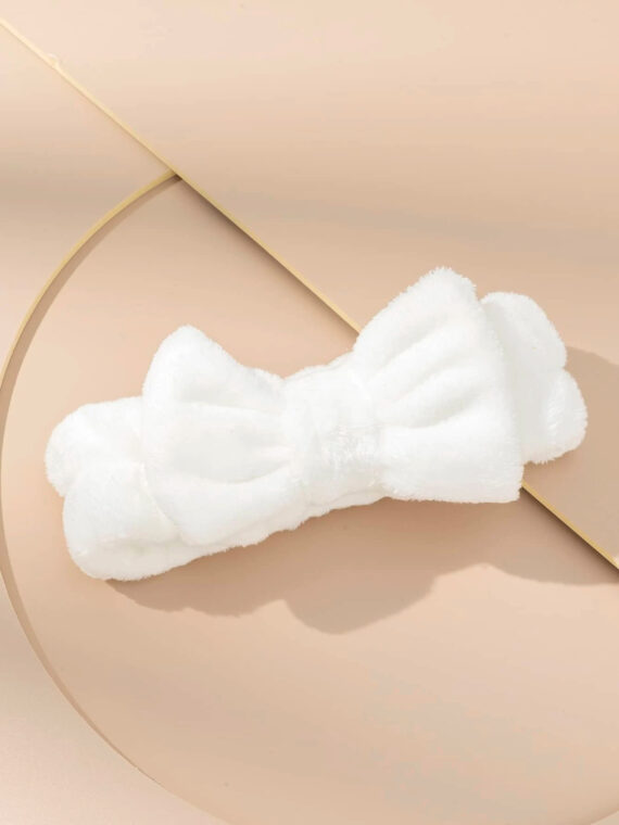 Serre-tête de bain décoré d'un nœud