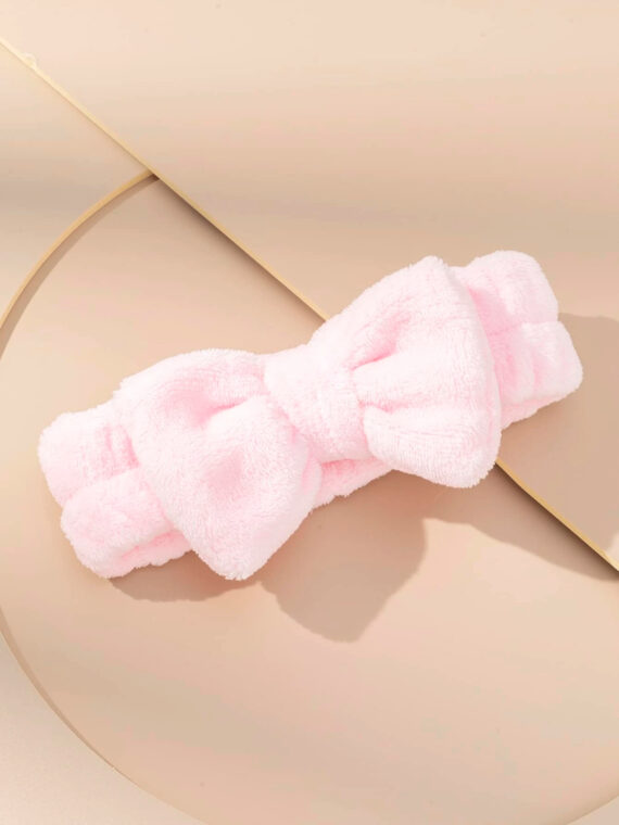 Serre-tête de bain décoré d'un nœud