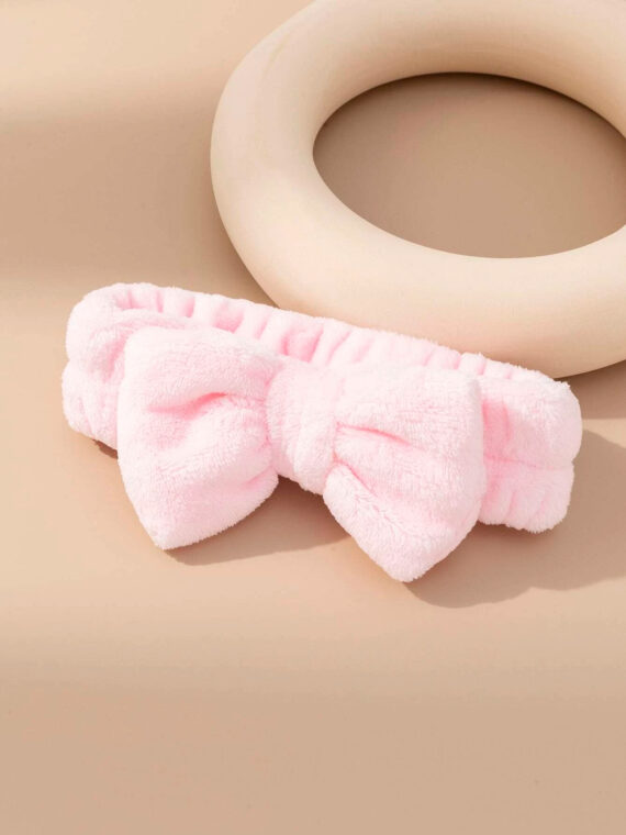 Serre-tête de bain décoré d'un nœud