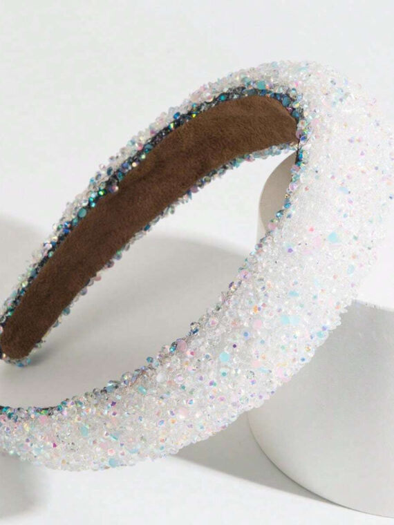 Bandeau tendance pour femme avec fausses perles