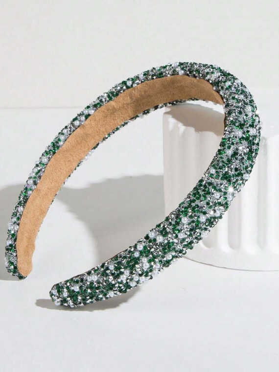 Bandeau tendance pour femme avec fausses perles